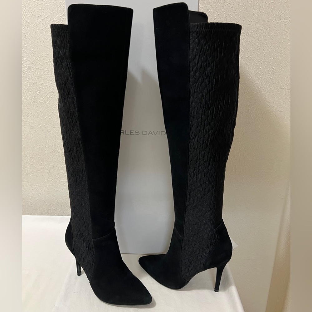 Charles David Black Over the Knee Boots